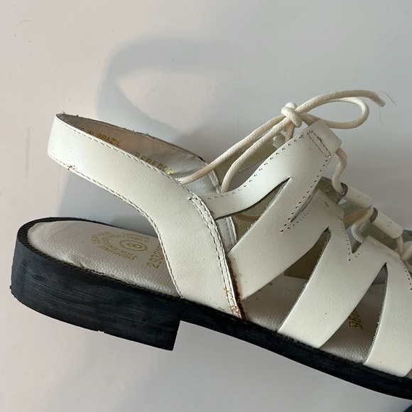 Vintage sand & sun white gladiator sandals size 8 - Picture 5 of 7